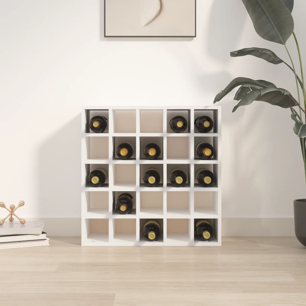 Mobiletto per vino bianco 56x25x56 cm in legno massello di pino