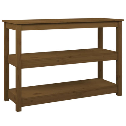 Tavolo Consolle ambra 110x40x74 cm in Legno Massello di Pino