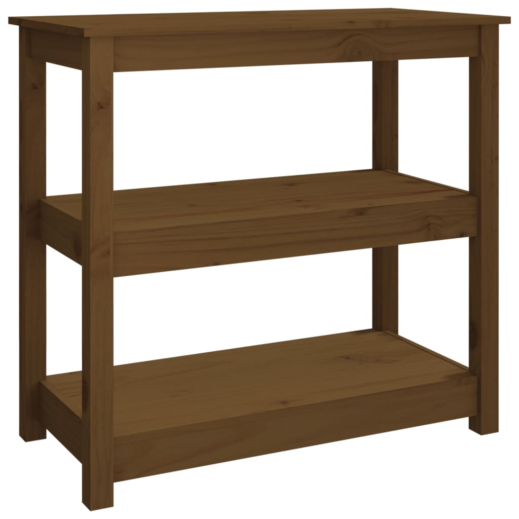 Tavolo Consolle ambra 80x40x74 cm in Legno Massello di Pino