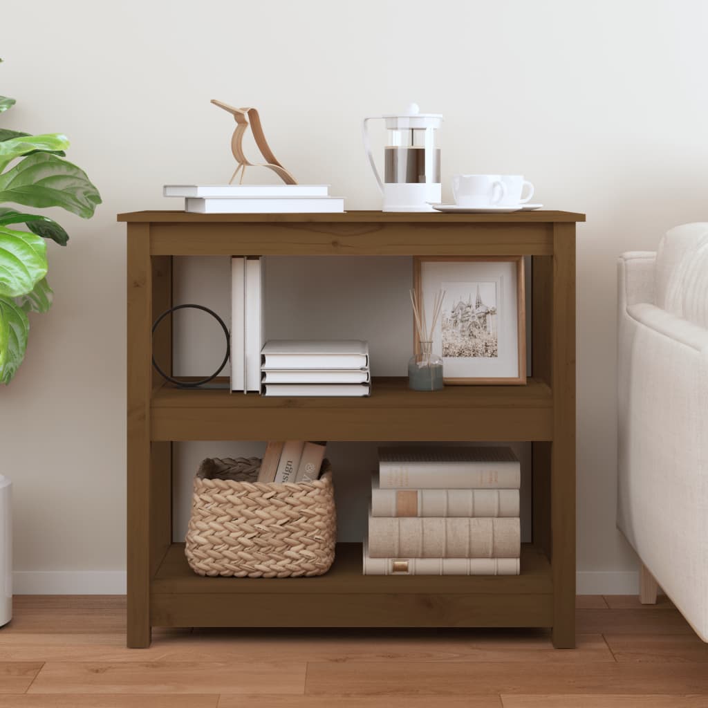 Tavolo Consolle ambra 80x40x74 cm in Legno Massello di Pino