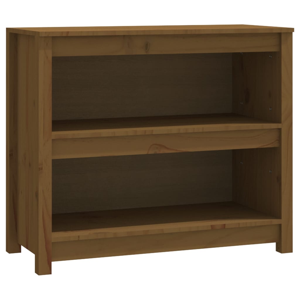 Libreria Marrone ambra 80x35x68 cm in Legno Massello di Pino