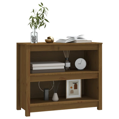 Libreria Marrone ambra 80x35x68 cm in Legno Massello di Pino