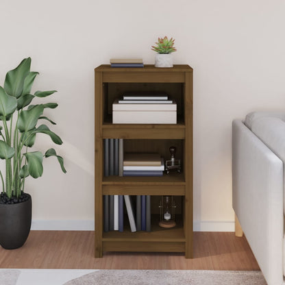 Libreria Marrone ambra 50x35x97 cm in Legno Massello di Pino