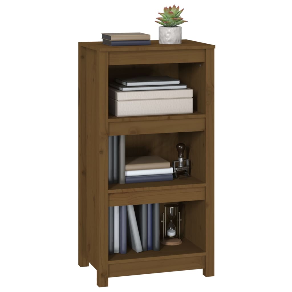 Libreria Marrone ambra 50x35x97 cm in Legno Massello di Pino