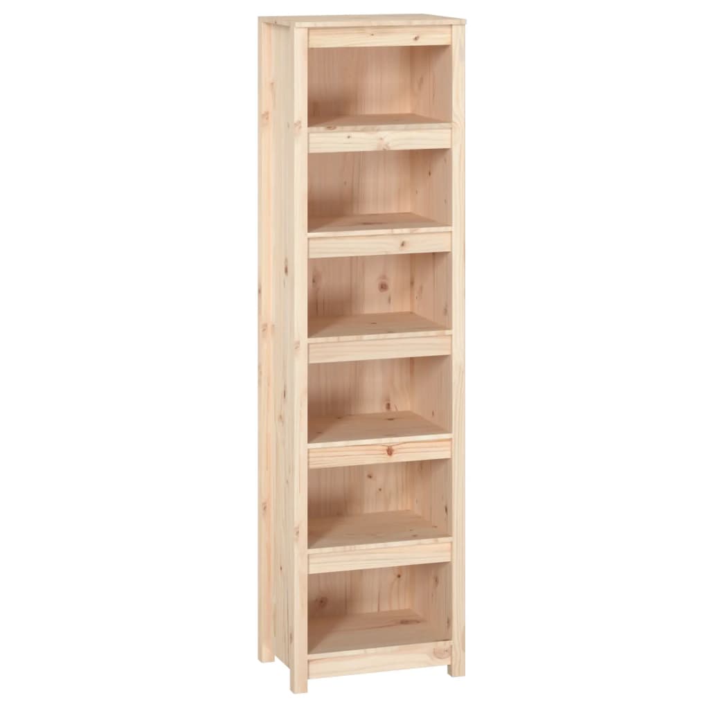 Libreria 50x35x183 cm in Legno Massello di Pino