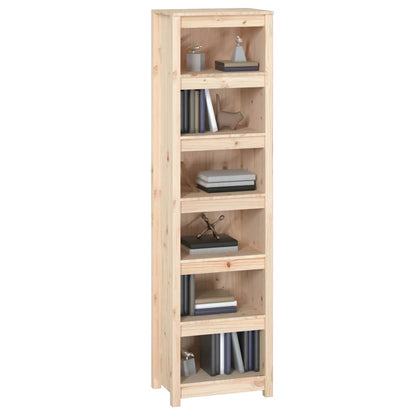 Libreria 50x35x183 cm in Legno Massello di Pino