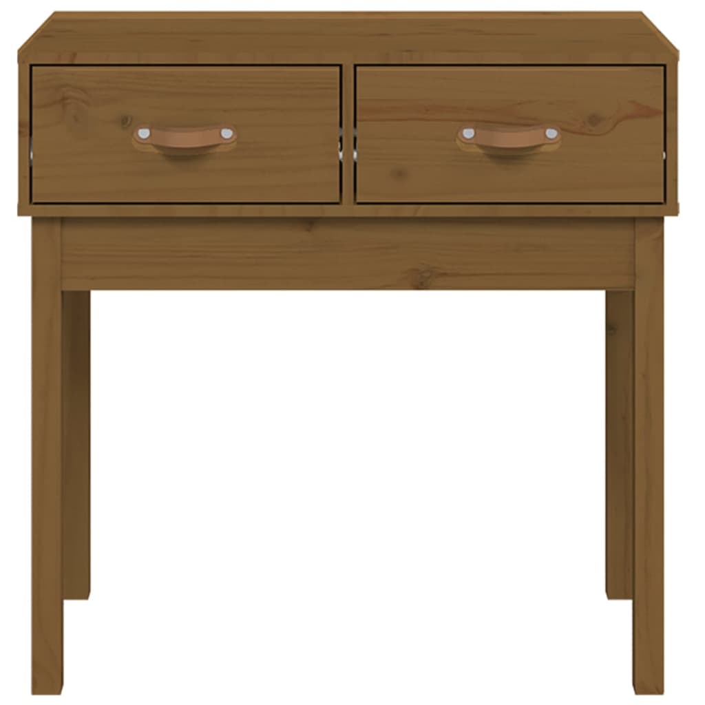 Tavolo Consolle Ambra 76,5x40x75 cm in Legno Massello di Pino