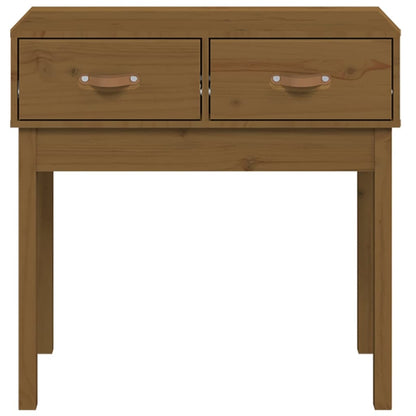 Tavolo Consolle Ambra 76,5x40x75 cm in Legno Massello di Pino