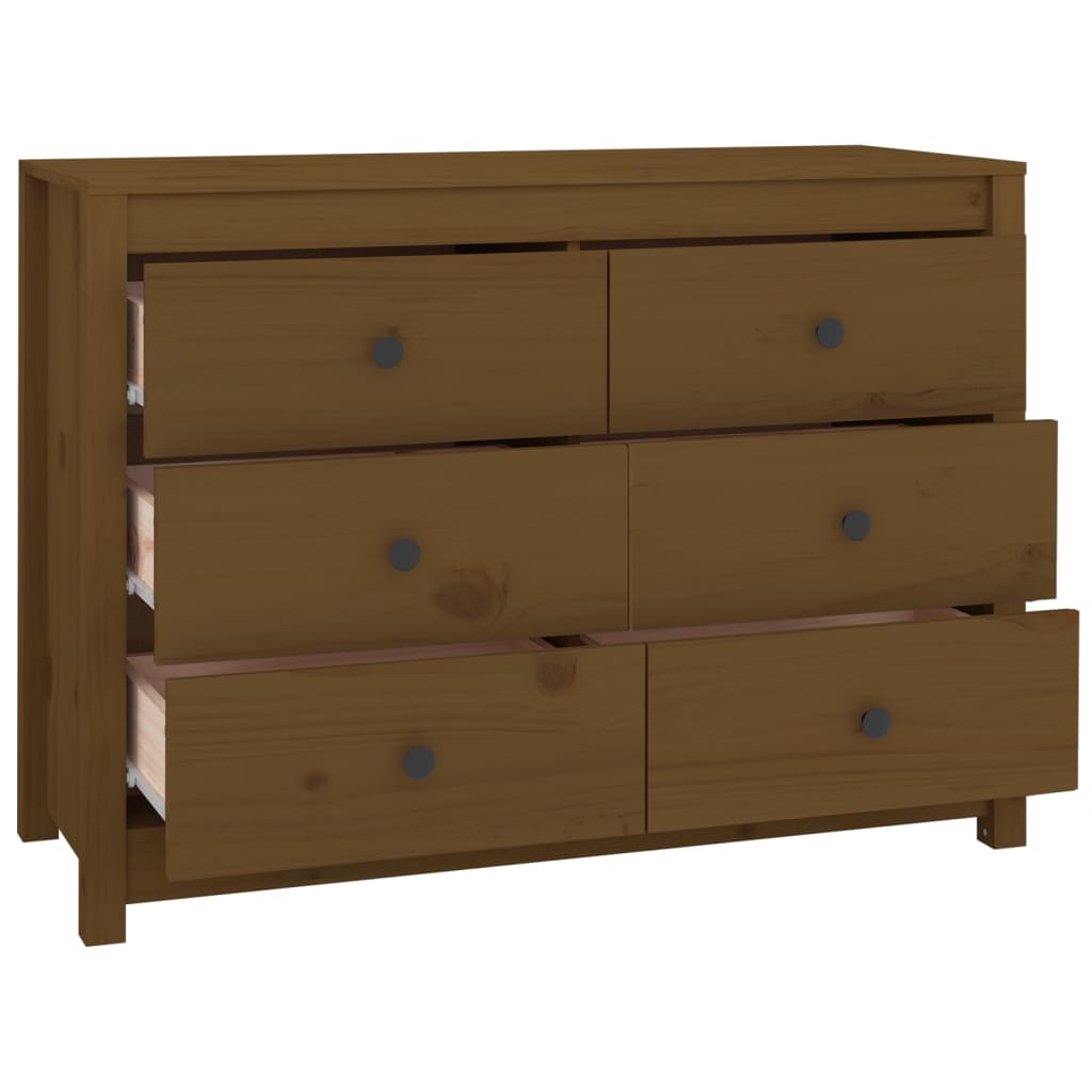 Armadietto Ambra 100x40x72 cm in Legno Massello di Pino