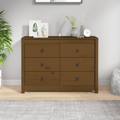 Armadietto Ambra 100x40x72 cm in Legno Massello di Pino