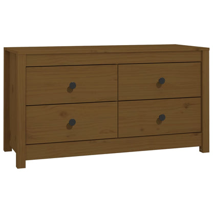 Armadietto Marrone Ambra 100x40x54 cm in Legno Massello di Pino
