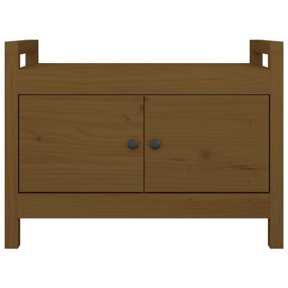 Panca da Ingresso Ambra 80x40x60 cm in Legno Massello di Pino