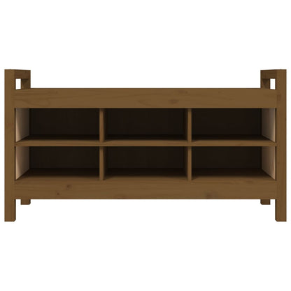 Panca da Ingresso Ambra 110x40x60 cm in Legno Massello di Pino