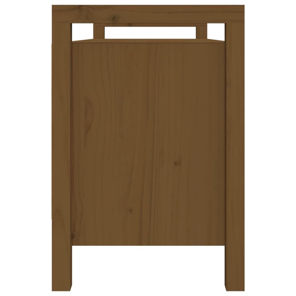 Panca da Ingresso Ambra 110x40x60 cm in Legno Massello di Pino
