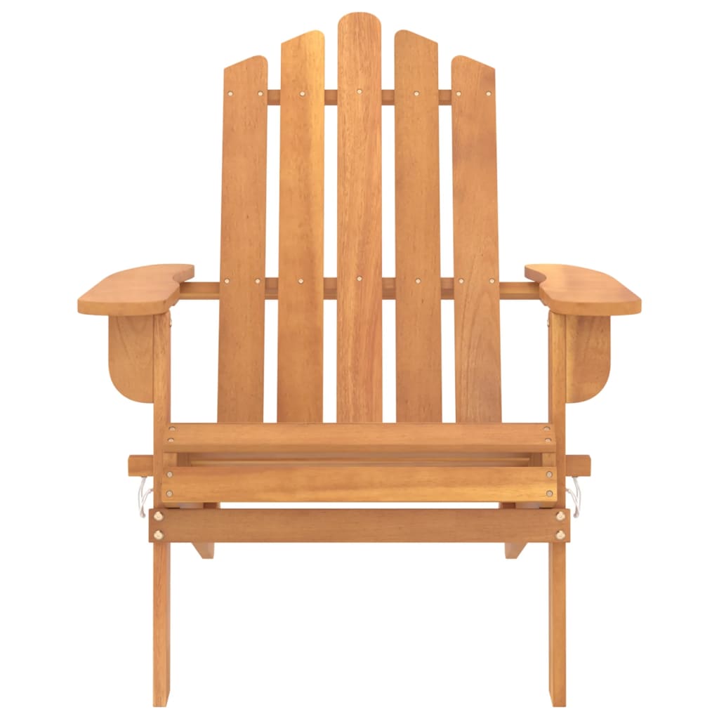Sedie da Giardino Adirondack 2pz in Legno Massello di Acacia