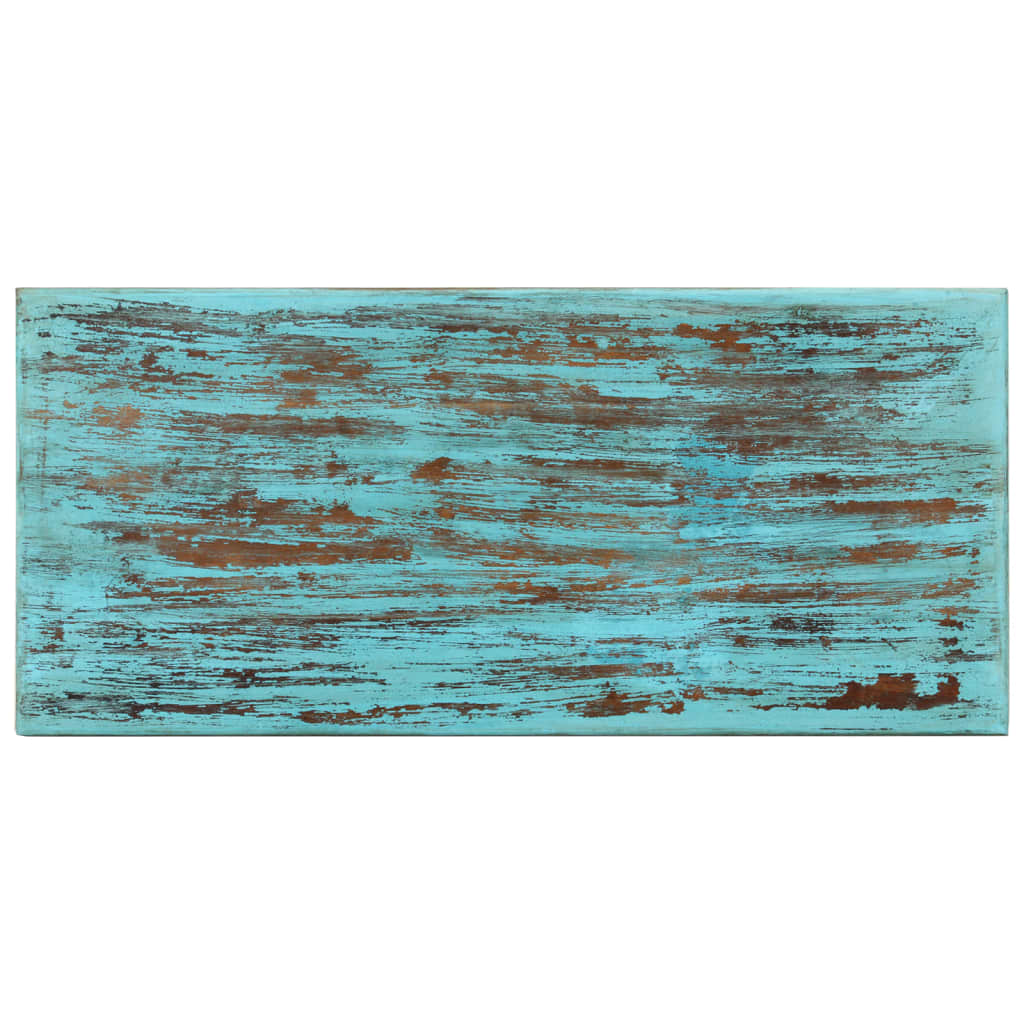 Tavolino da Salotto 110x50x34 cm in Legno Massello di Recupero