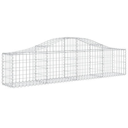 Cesti Gabbioni ad Arco 18 pz 200x30x40/60 cm Ferro Zincato
