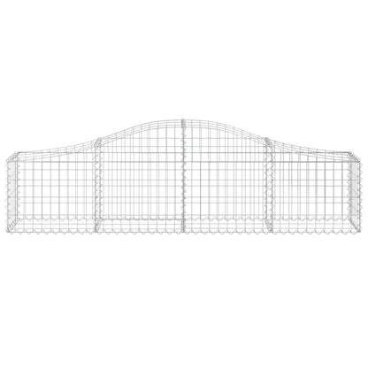 Cesti Gabbioni ad Arco 25 pz 200x30x40/60 cm Ferro Zincato