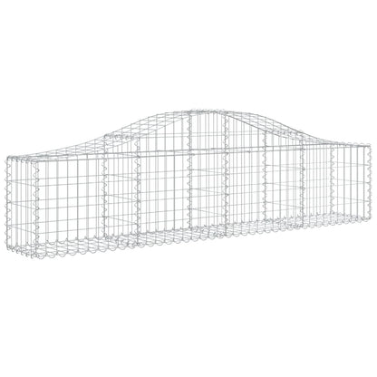 Cesti Gabbioni ad Arco 30 pz 200x30x40/60 cm Ferro Zincato