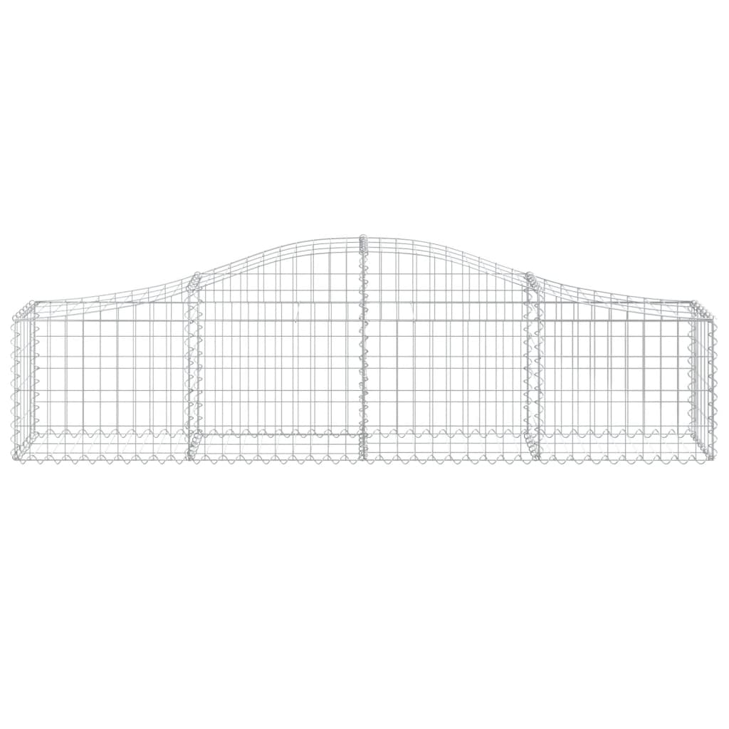 Cesti Gabbioni ad Arco 30 pz 200x30x40/60 cm Ferro Zincato