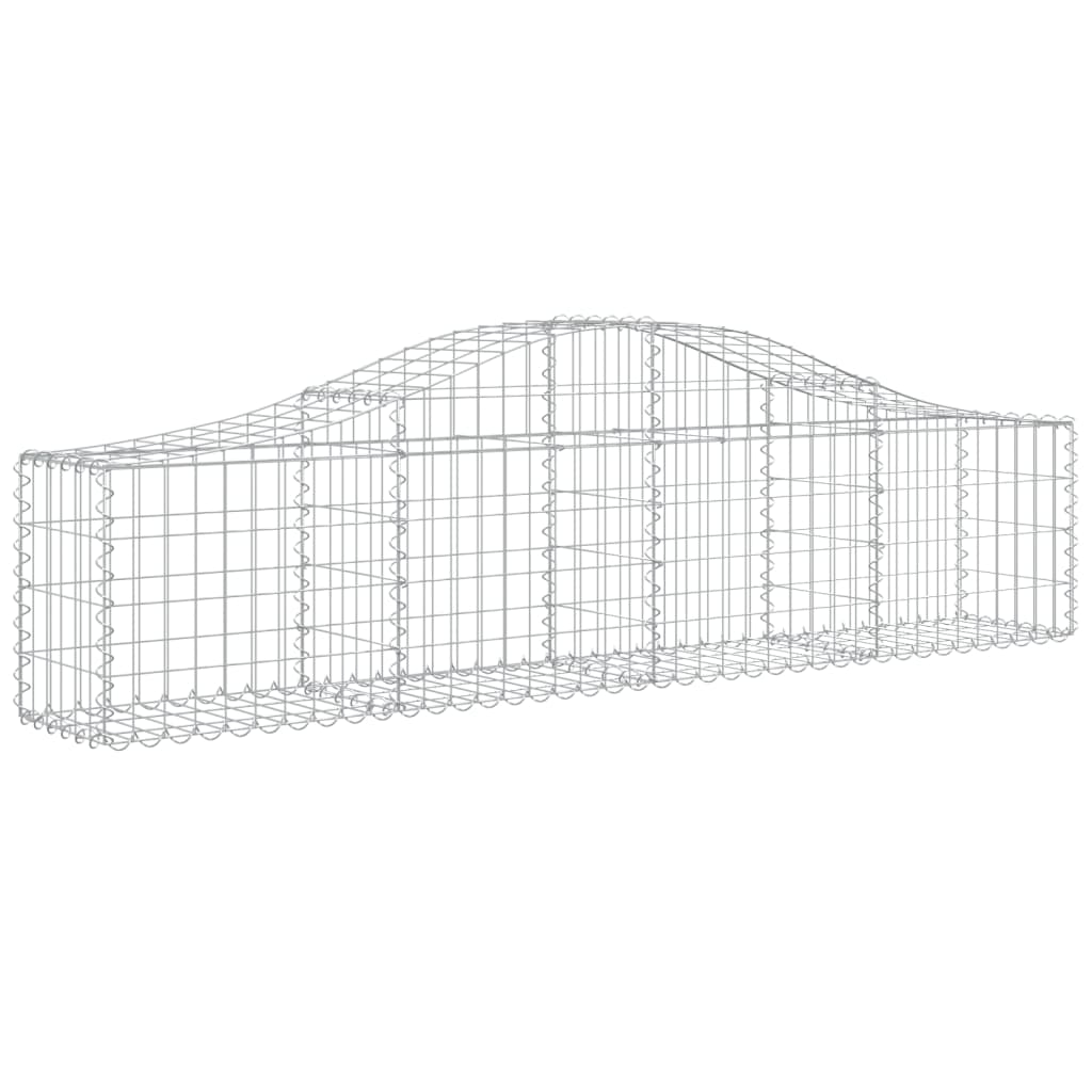 Cesti Gabbioni ad Arco 40 pz 200x30x40/60 cm Ferro Zincato