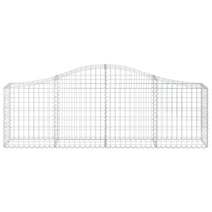Cesti Gabbioni ad Arco 6 pz 200x30x60/80 cm Ferro Zincato