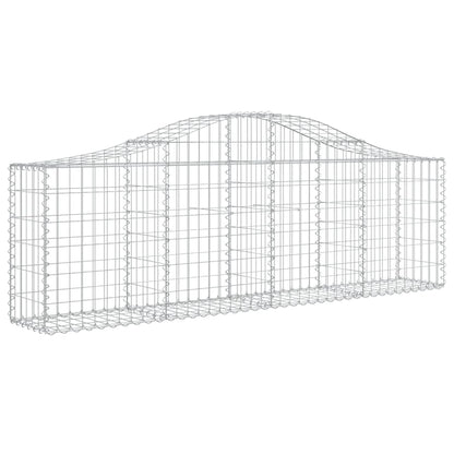 Cesti Gabbioni ad Arco 15 pz 200x30x60/80 cm Ferro Zincato