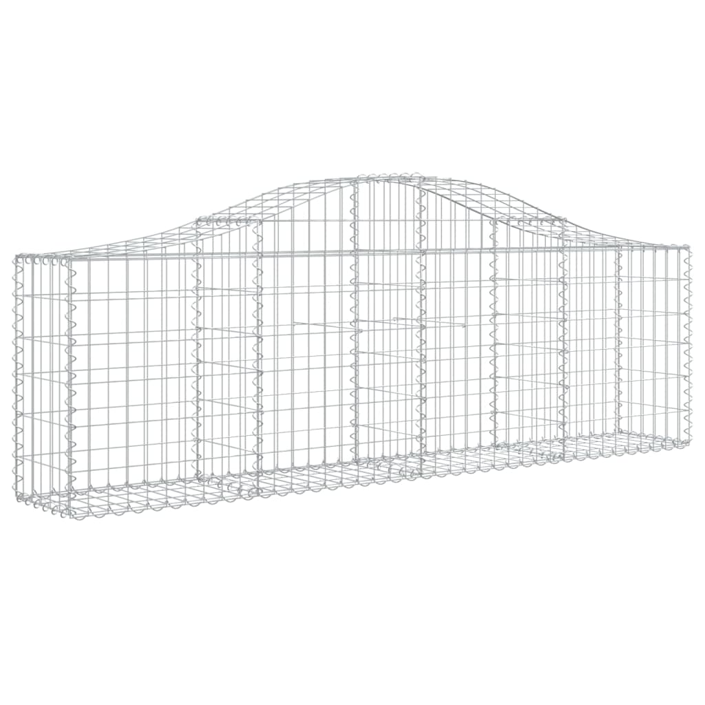 Cesti Gabbioni ad Arco 40 pz 200x30x60/80 cm Ferro Zincato
