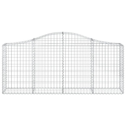 Cesti Gabbioni ad Arco 3 pz 200x30x80/100 cm Ferro Zincato