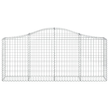 Cesti Gabbioni ad Arco 5 pz 200x30x80/100 cm Ferro Zincato