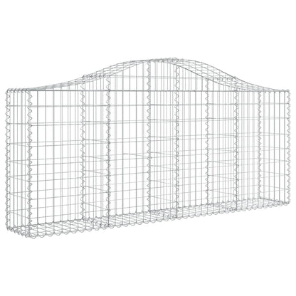 Cesti Gabbioni ad Arco 25 pz 200x30x80/100 cm Ferro Zincato