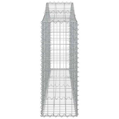 Cesti Gabbioni ad Arco 30 pz 200x30x80/100 cm Ferro Zincato