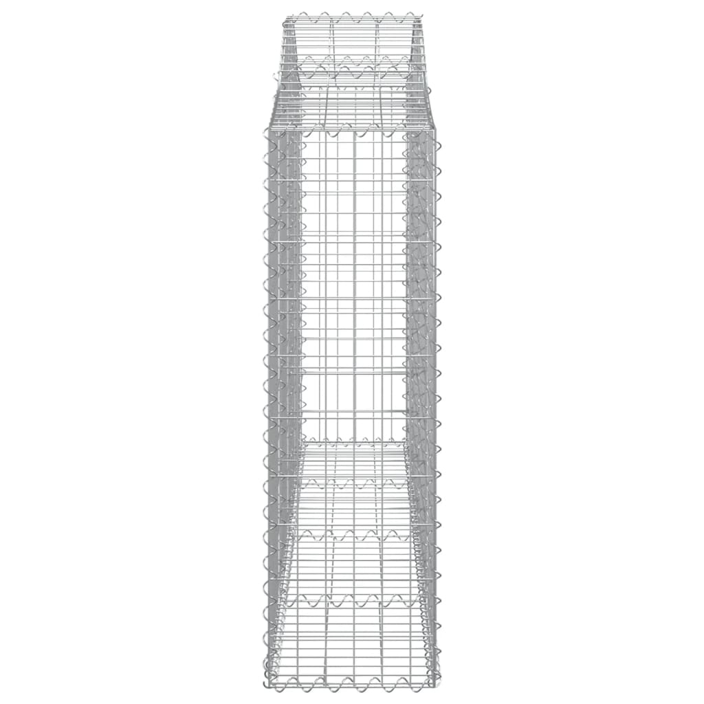 Cesti Gabbioni ad Arco 10 pz 200x30x100/120 cm Ferro Zincato