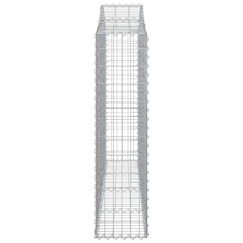 Cesti Gabbioni ad Arco 6 pz 200x30x120/140 cm Ferro Zincato