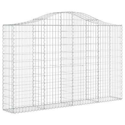 Cesti Gabbioni ad Arco 7 pz 200x30x120/140 cm Ferro Zincato