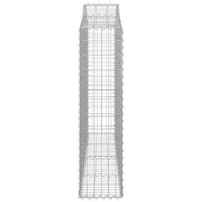Cesti Gabbioni ad Arco 7 pz 200x30x120/140 cm Ferro Zincato