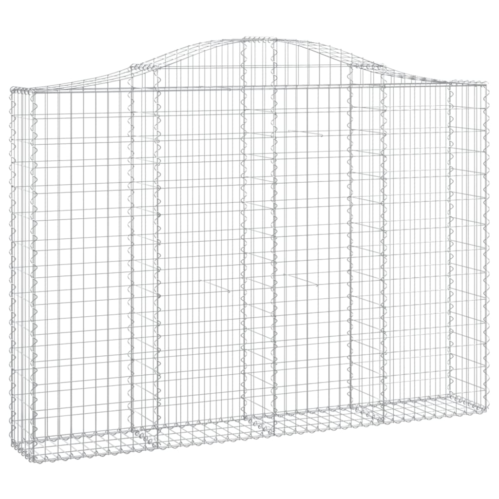 Cesti Gabbioni ad Arco 40 pz 200x30x140/160 cm Ferro Zincato