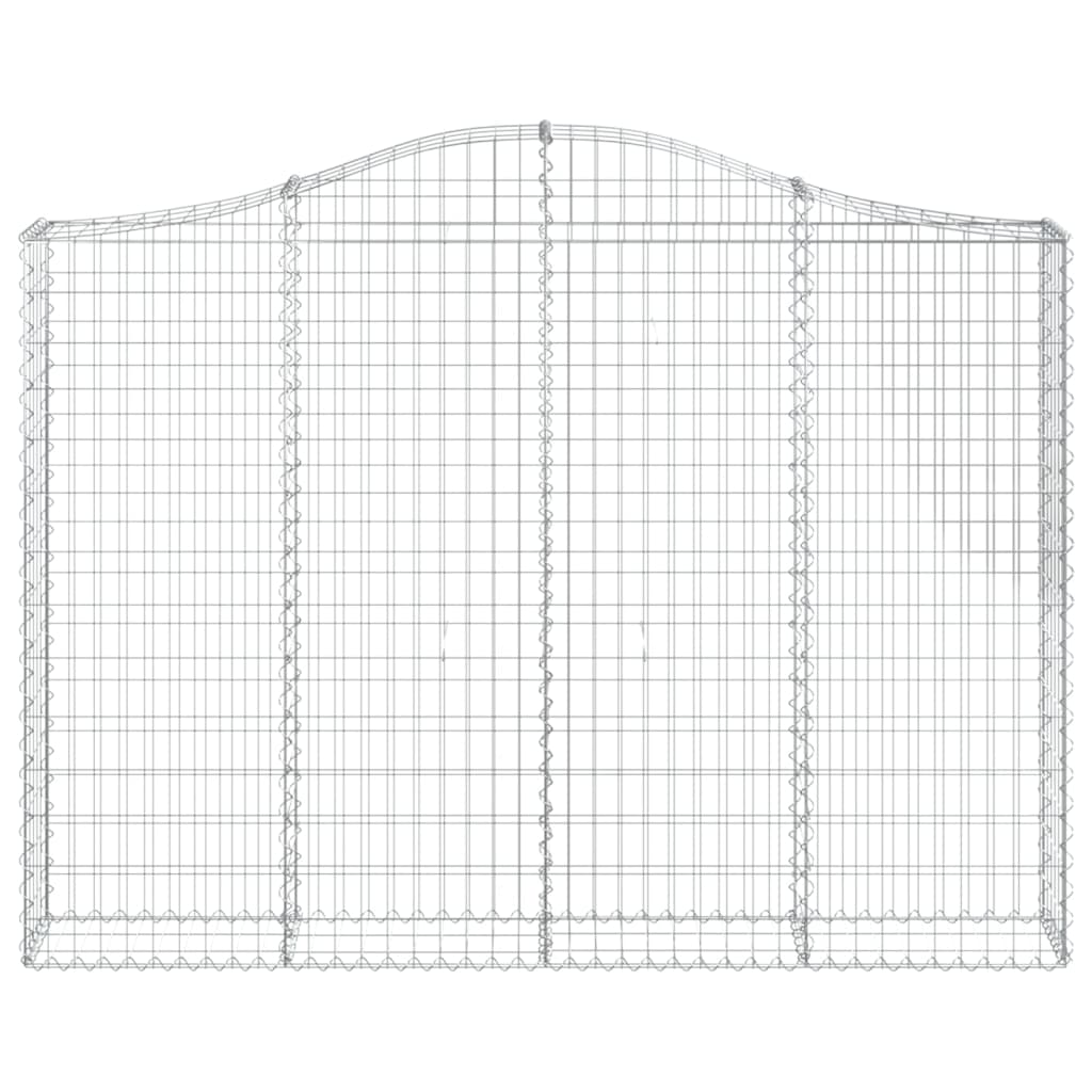 Cesti Gabbioni ad Arco 40 pz 200x30x140/160 cm Ferro Zincato