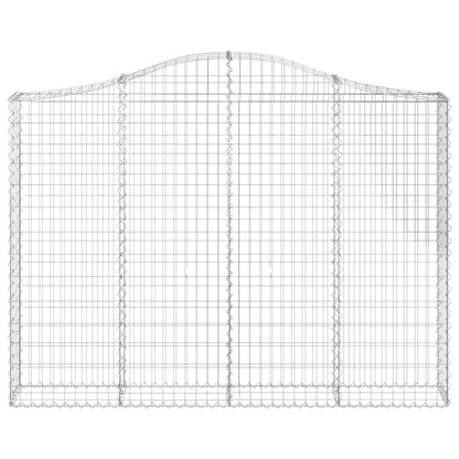 Cesti Gabbioni ad Arco 40 pz 200x30x140/160 cm Ferro Zincato