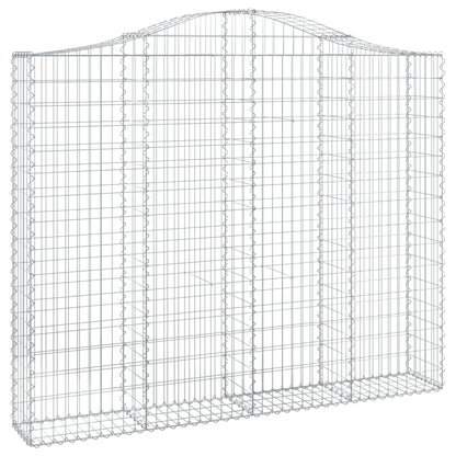 Cesti Gabbioni ad Arco 25 pz 200x30x160/180 cm Ferro Zincato