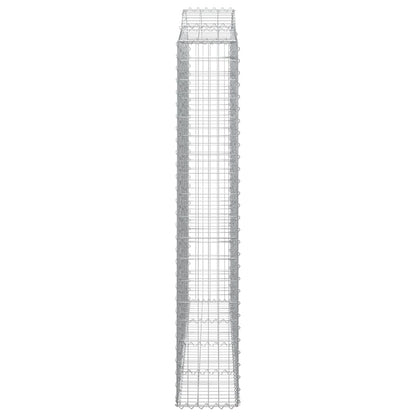 Cesti Gabbioni ad Arco 2 pz 200x30x180/200 cm Ferro Zincato