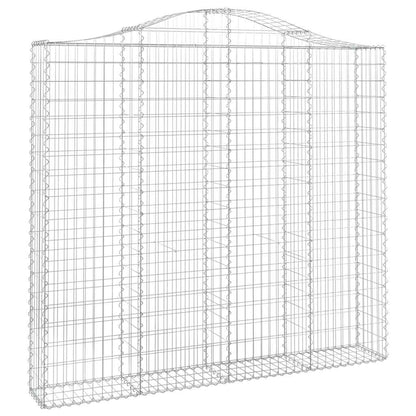 Cesti Gabbioni ad Arco 3 pz 200x30x180/200 cm Ferro Zincato