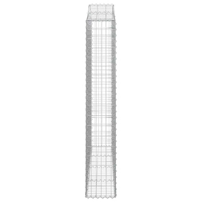 Cesti Gabbioni ad Arco 3 pz 200x30x180/200 cm Ferro Zincato