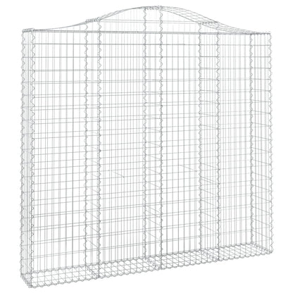Cesti Gabbioni ad Arco 5 pz 200x30x180/200 cm Ferro Zincato
