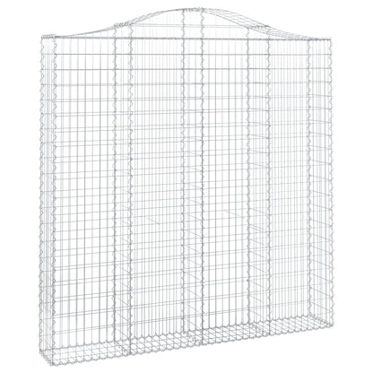 Cesti Gabbioni ad Arco 2 pz 200x30x200/220 cm Ferro Zincato