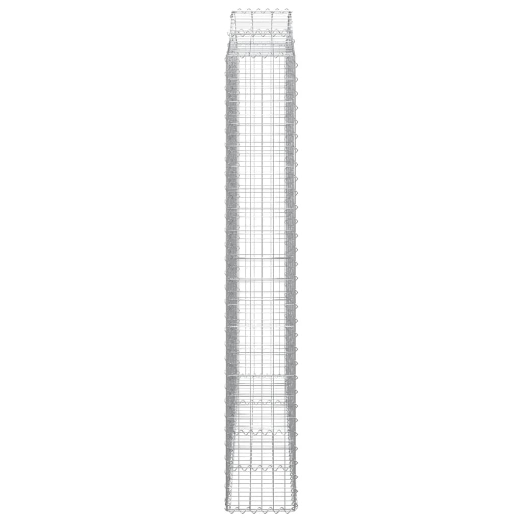 Cesti Gabbioni ad Arco 2 pz 200x30x200/220 cm Ferro Zincato