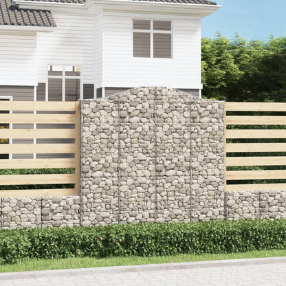 Cesti Gabbioni ad Arco 2 pz 200x30x200/220 cm Ferro Zincato