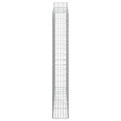 Cesti Gabbioni ad Arco 9 pz 200x30x200/220 cm Ferro Zincato