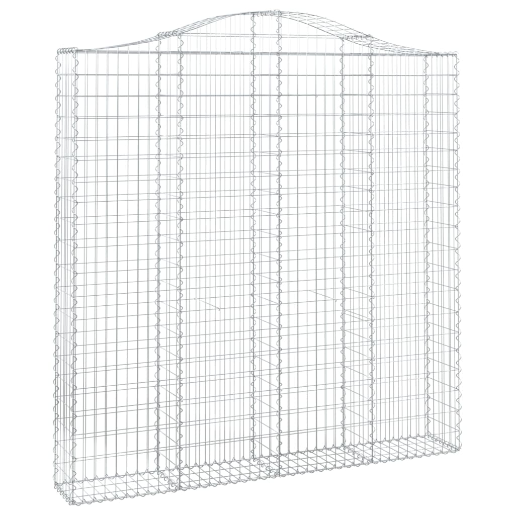 Cesti Gabbioni ad Arco 10 pz 200x30x200/220 cm Ferro Zincato