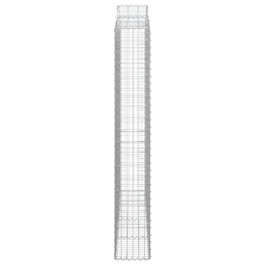 Cesti Gabbioni ad Arco 10 pz 200x30x200/220 cm Ferro Zincato